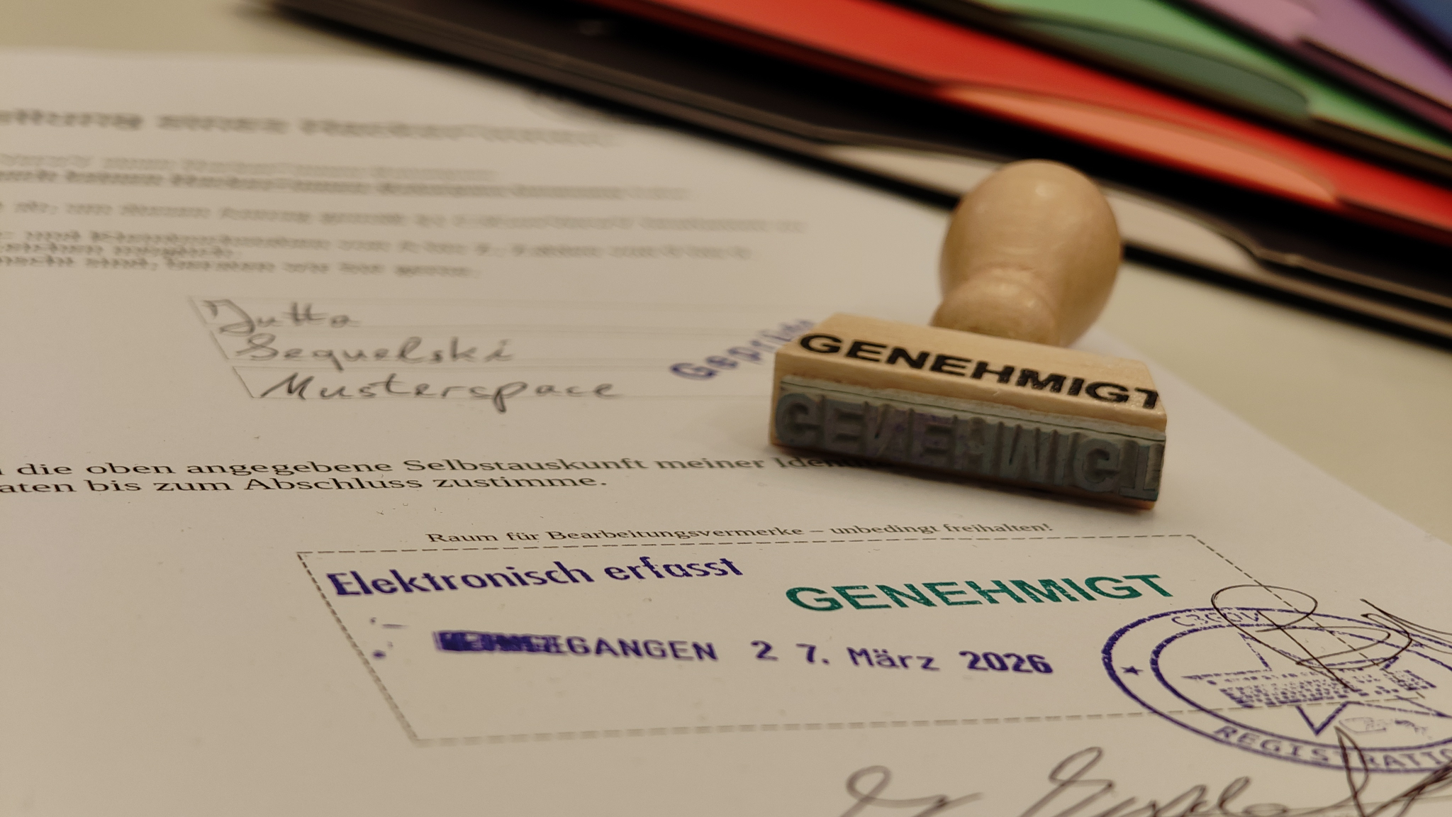 Erstausstellung eines Reisepasses